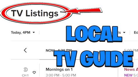free local tv listings by zip code.
